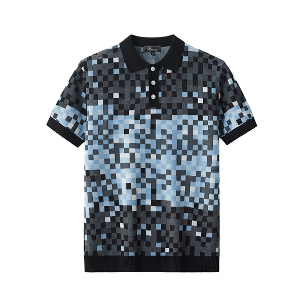 Polo Pixel Fade - NEGRO