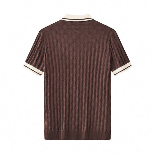 PSS630-Verona Knit SS Shirt-MOCHA – view 1
