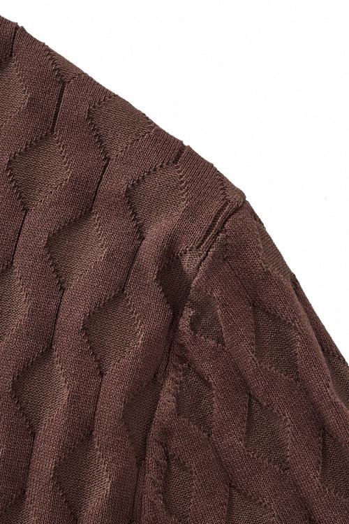 PSS630-Verona Knit SS Shirt-MOCHA – view 3