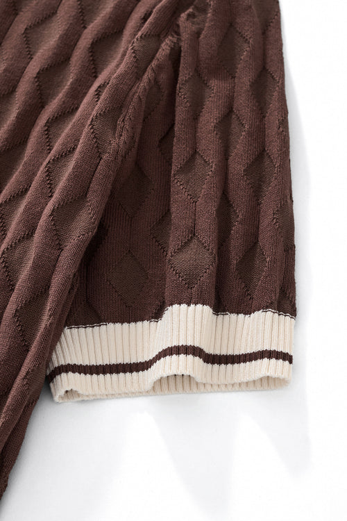 PSS630-Verona Knit SS Shirt-MOCHA – view 4