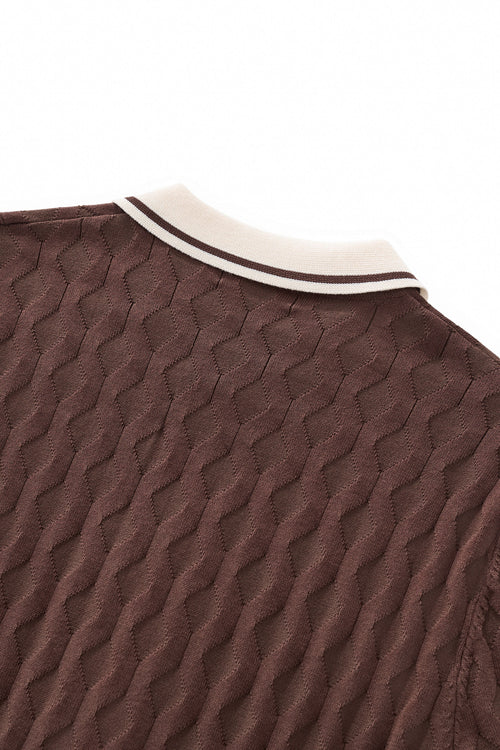PSS630-Verona Knit SS Shirt-MOCHA – view 5