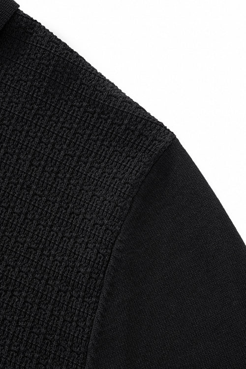 PSS632-Milano Texture Polo-BLACK – view 3