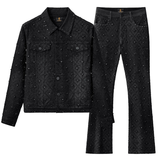 Radiant Embellished Denim SET – Century Penthouse