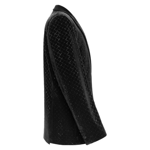 Blazer de traje opulento - NEGRO/NEGRO