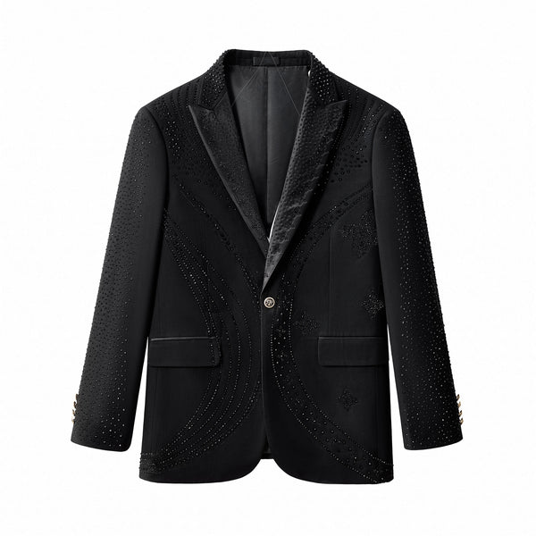 SB472-Celestial Wave Blazer-BLKBK