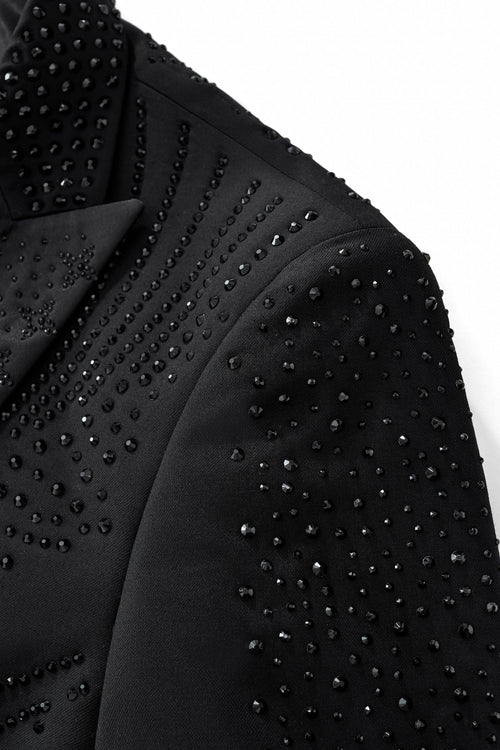 SB472-Celestial Wave Blazer-BLKBK – view 3