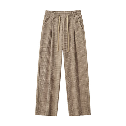 SET811 - Loft Set – Textured Short Sleeve Shirt & Pant-BROWN – view 4