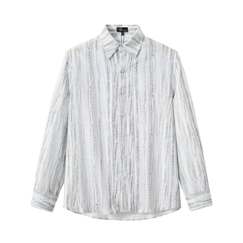 Conjunto Strata – Camisa y pantalón de manga larga estampados - GRIS – view 2
