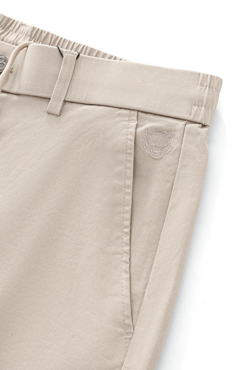 SRT321-Apex Drawstring Stretch Shorts-BEIGE – view 3
