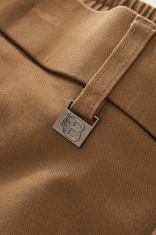 SRT321-Apex Drawstring Stretch Shorts-KHAKI – view 4