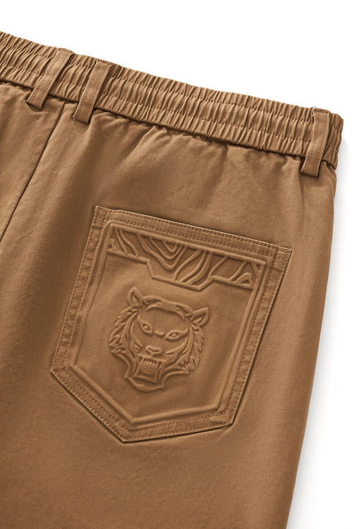 SRT321-Apex Drawstring Stretch Shorts-KHAKI – view 7