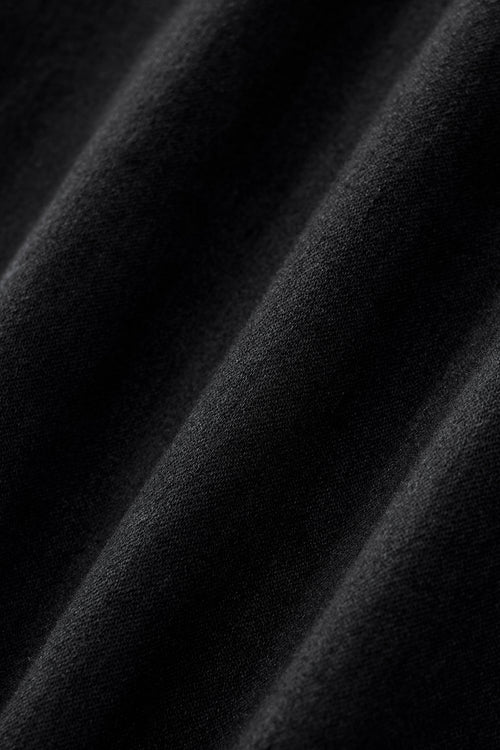 Estilo básico de mezclilla de pierna ancha - NEGRO – view 6