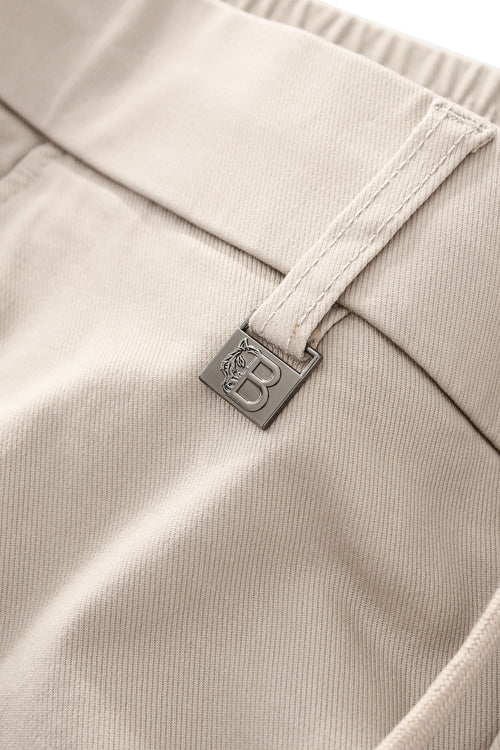 TC121-Apex Drawstring Stretch Pants-BEIGE – view 4