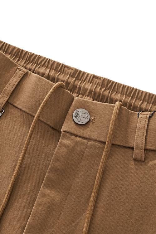 TC121-Apex Drawstring Stretch Pants-KHAKI – view 2