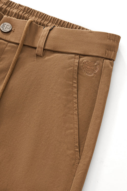 TC121-Apex Drawstring Stretch Pants-KHAKI – view 3