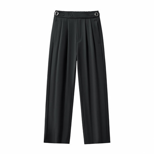 Pantalones Wellington con trabillas laterales - NEGRO