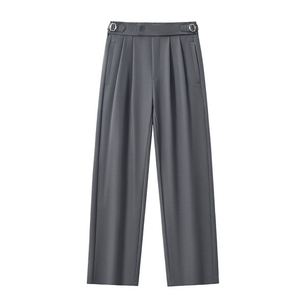 Pantalones Wellington con trabillas laterales - GRIS