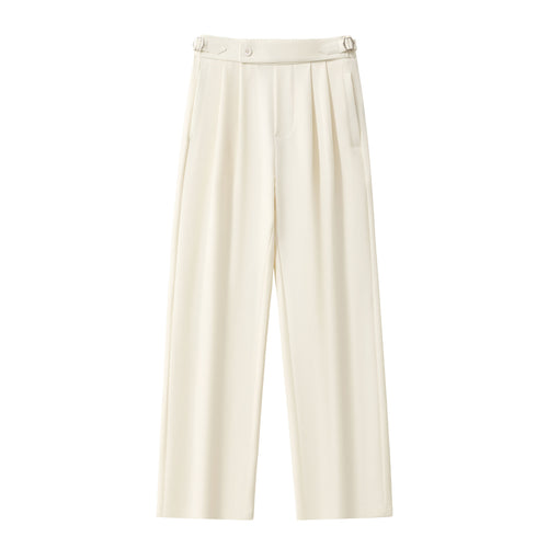 Pantalones Wellington con trabillas laterales - MARFIL