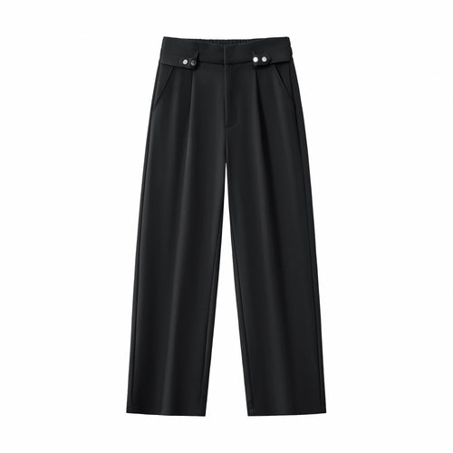 Haven Textured Long Sleeve Shirt + Kingsley Side-Tab Trousers SET - WHITE/BLACK – view 4