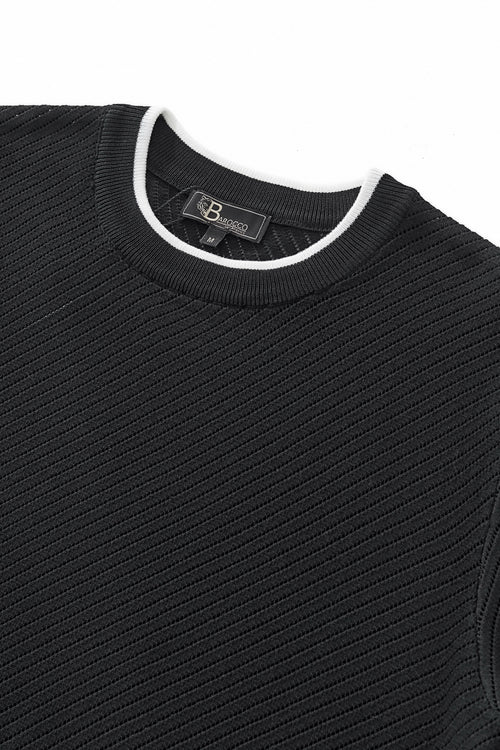 TS61 - TrimFlex Knit Tee-BLACK – view 2