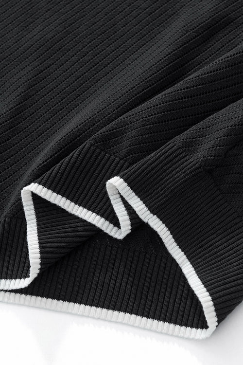 TS61 - TrimFlex Knit Tee-BLACK – view 4