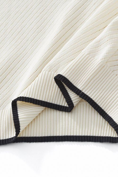 Camiseta de punto TrimFlex - MARFIL – view 4