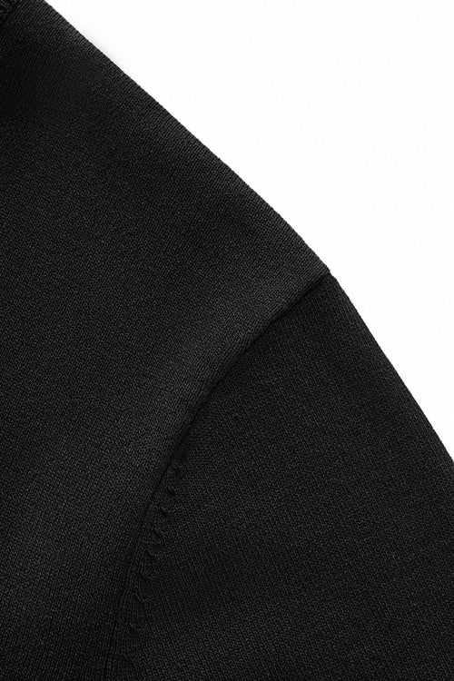 TS65-Monaco Trim Knit Tee-BLACK – view 3