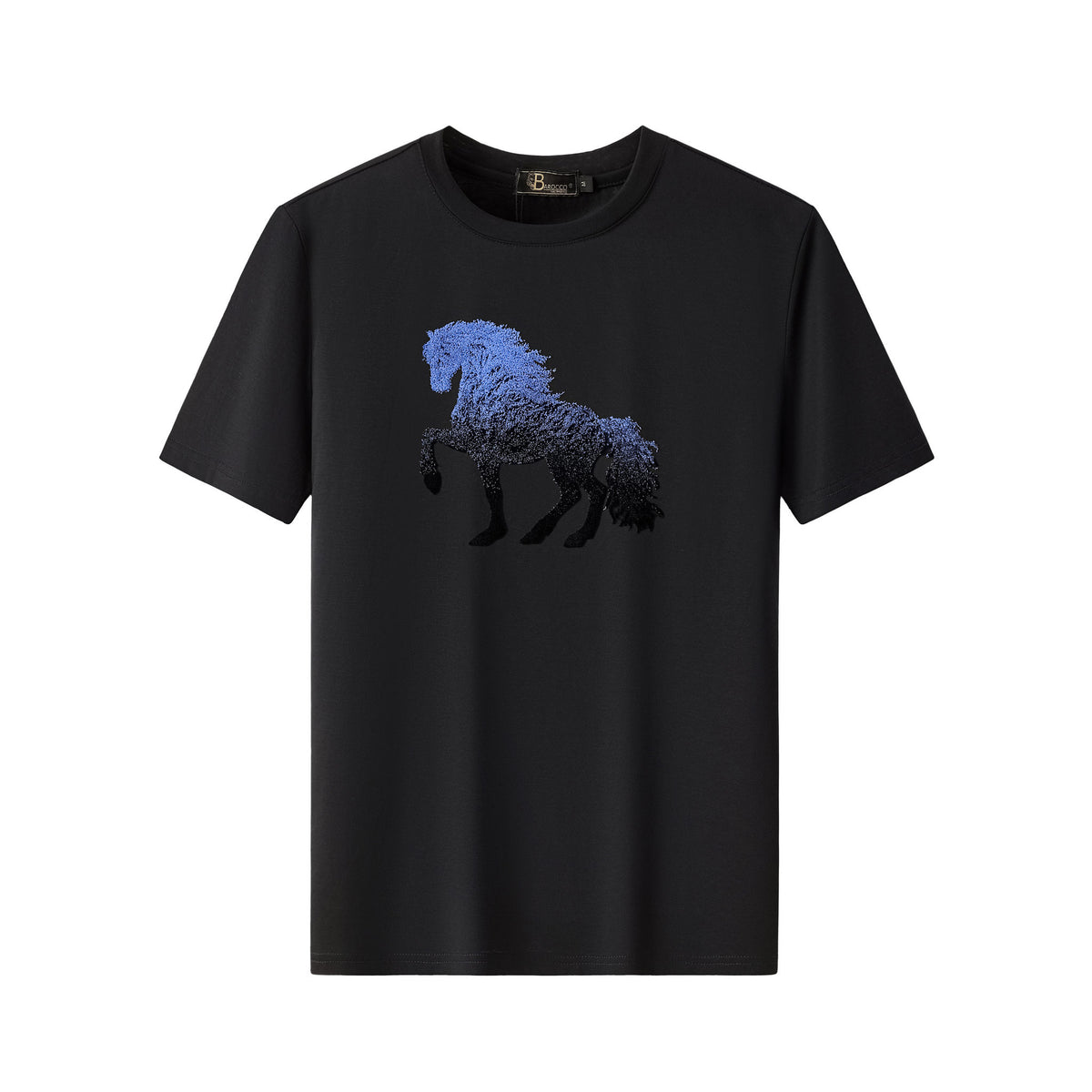 TSR615-Phantom Stallion Tee-BLACK – BAROCCO wholesale shirts