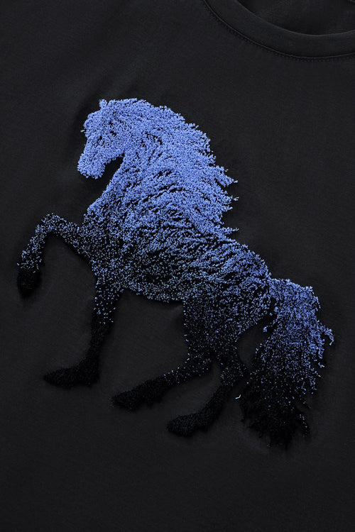 TSR615-Phantom Stallion Tee-BLACK – view 5