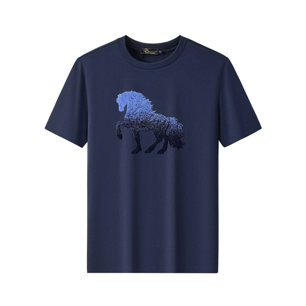 TSR615-Phantom Stallion Tee-NAVY