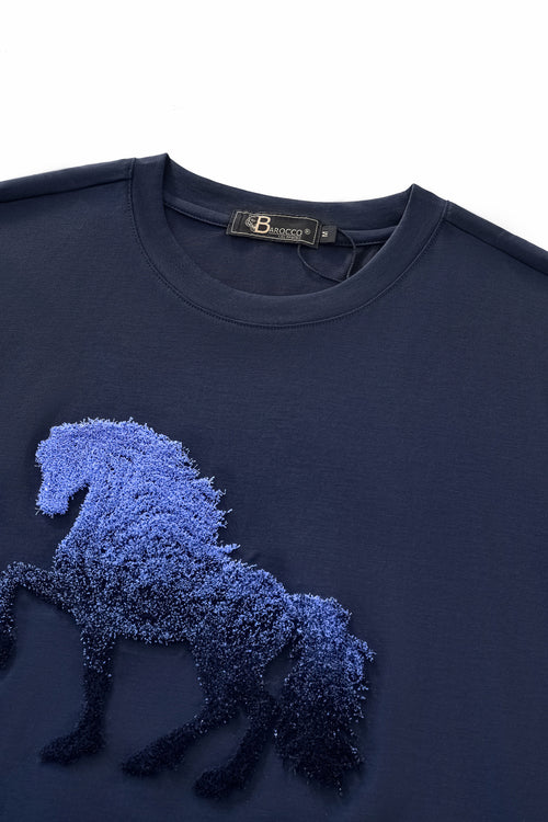TSR615-Phantom Stallion Tee-NAVY – view 2