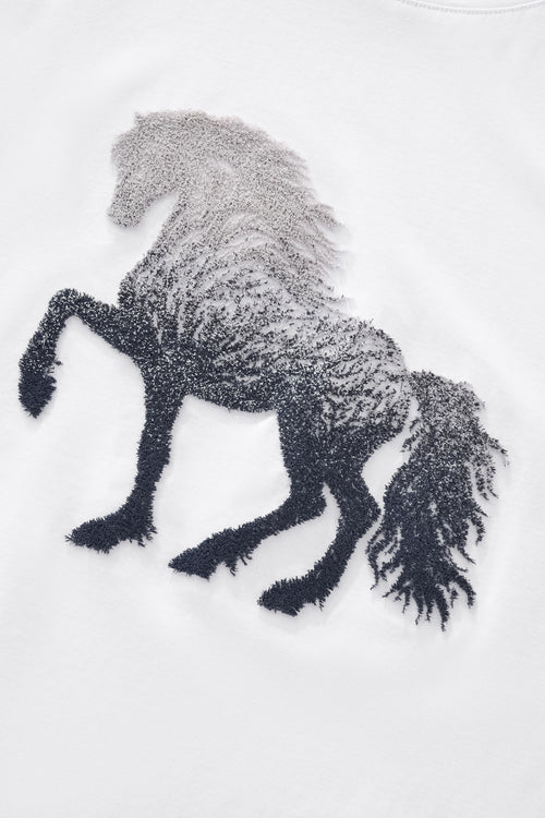 TSR615-Phantom Stallion Tee-WHITE – view 5