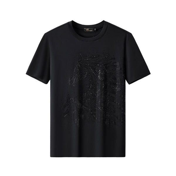 TSR616-Sovereign Stallion Crystal Tee-BLACK/BLACK