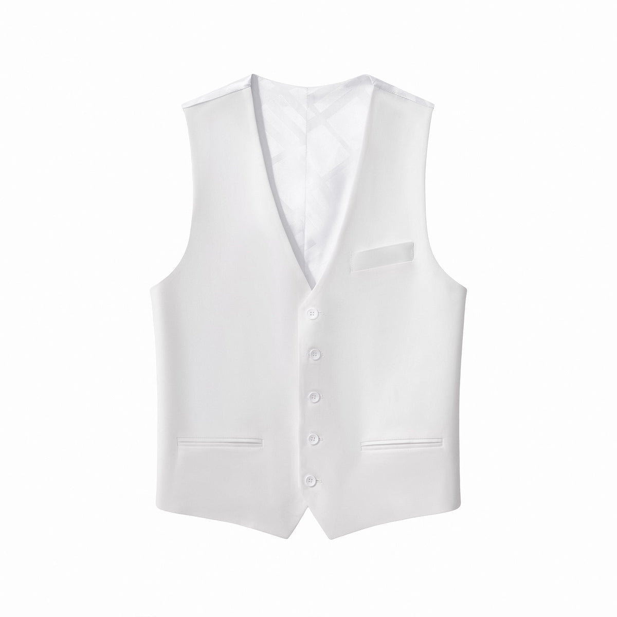 VS600-ESSENCE SIGNATURE VEST-WHITE – BAROCCO wholesale vests