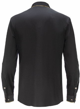 Imperial Essence Button-Up Shirt-BLACK/GOLD